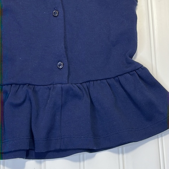 Janie and Jack Navy Sleeveless Smock Top 2T - Picture 8 of 10